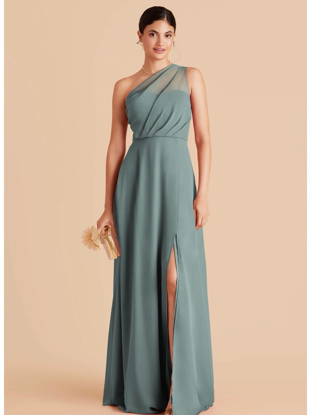 Birdy Grey - sea glass, size medium, chiffon